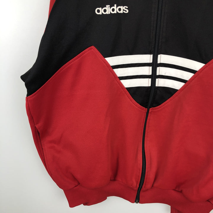 Vintage 80'S adidas track jacket, men's XL size unclear red type Vintage Second Hand