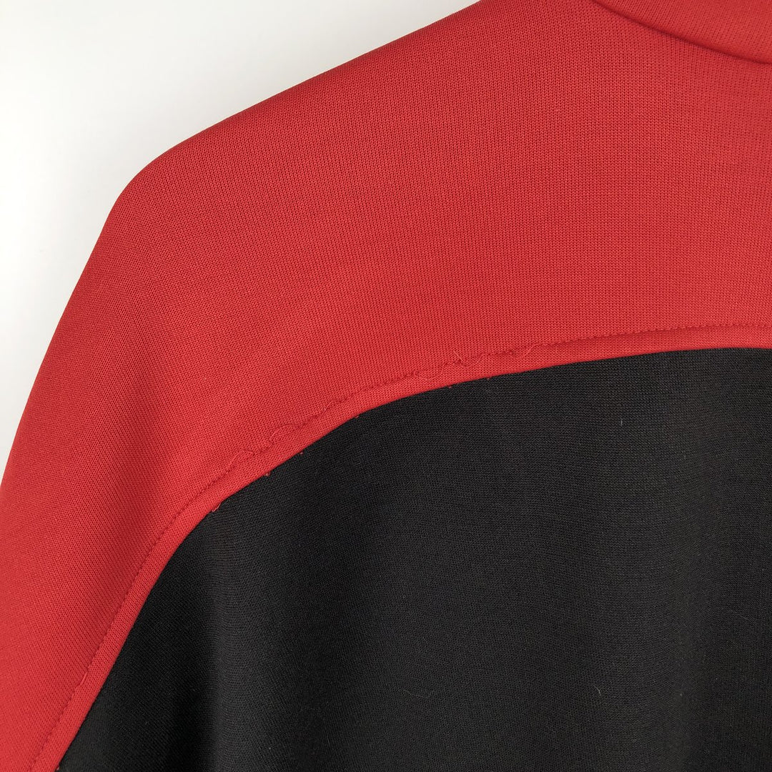 Vintage 80'S adidas track jacket, men's XL size unclear red type Vintage Second Hand