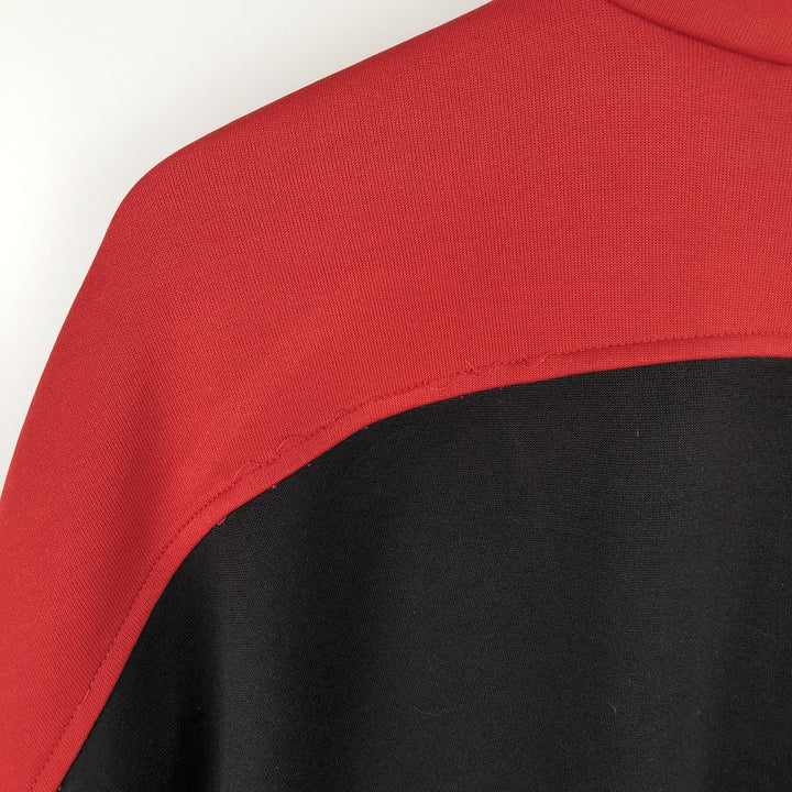 Vintage 80'S adidas track jacket, men's XL size unclear red type Vintage Second Hand