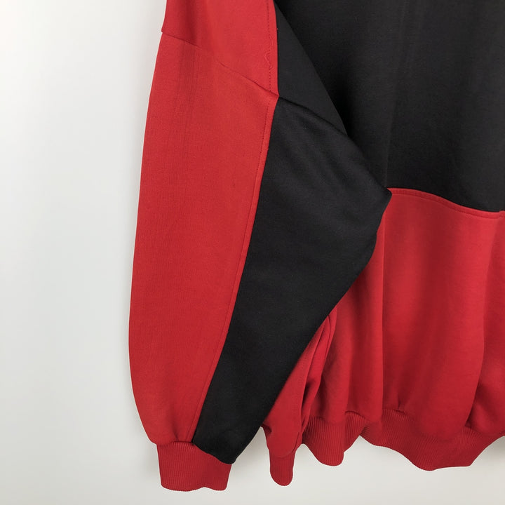 Vintage 80'S adidas track jacket, men's XL size unclear red type Vintage Second Hand