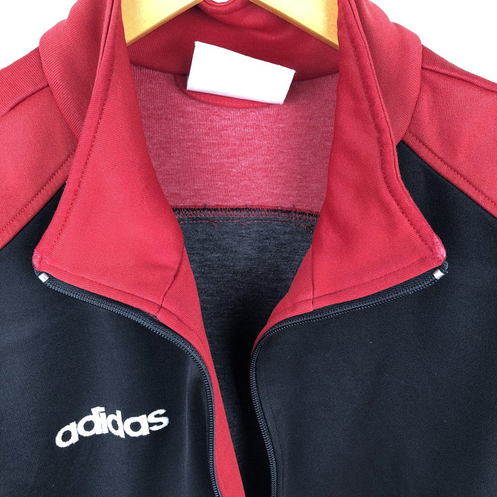 Vintage 80'S adidas track jacket, men's XL size unclear red type Vintage Second Hand