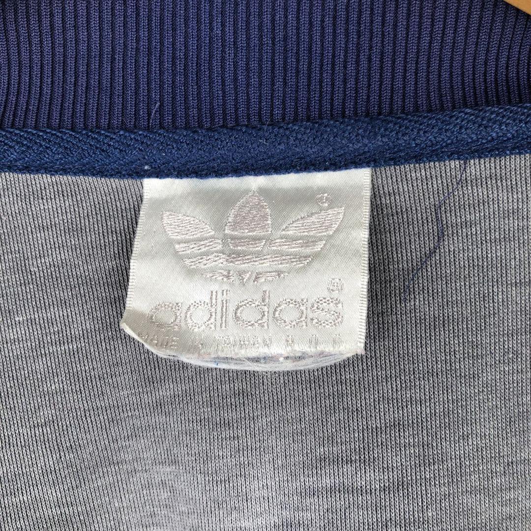 Vintage 1980'S adidas Trefoil logo track jacket, men's size M unclear navy blue type Vintage Second Hand