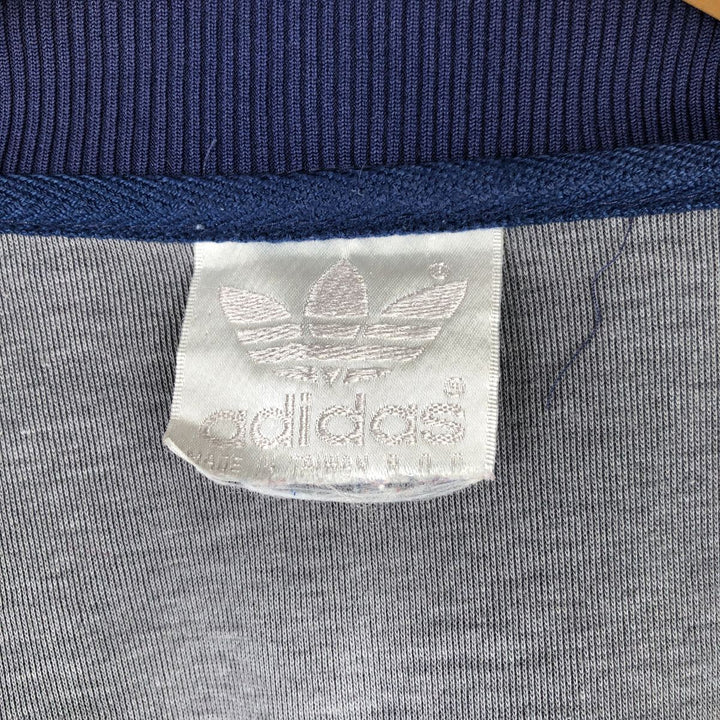 Vintage 1980'S adidas Trefoil logo track jacket, men's size M unclear navy blue type Vintage Second Hand