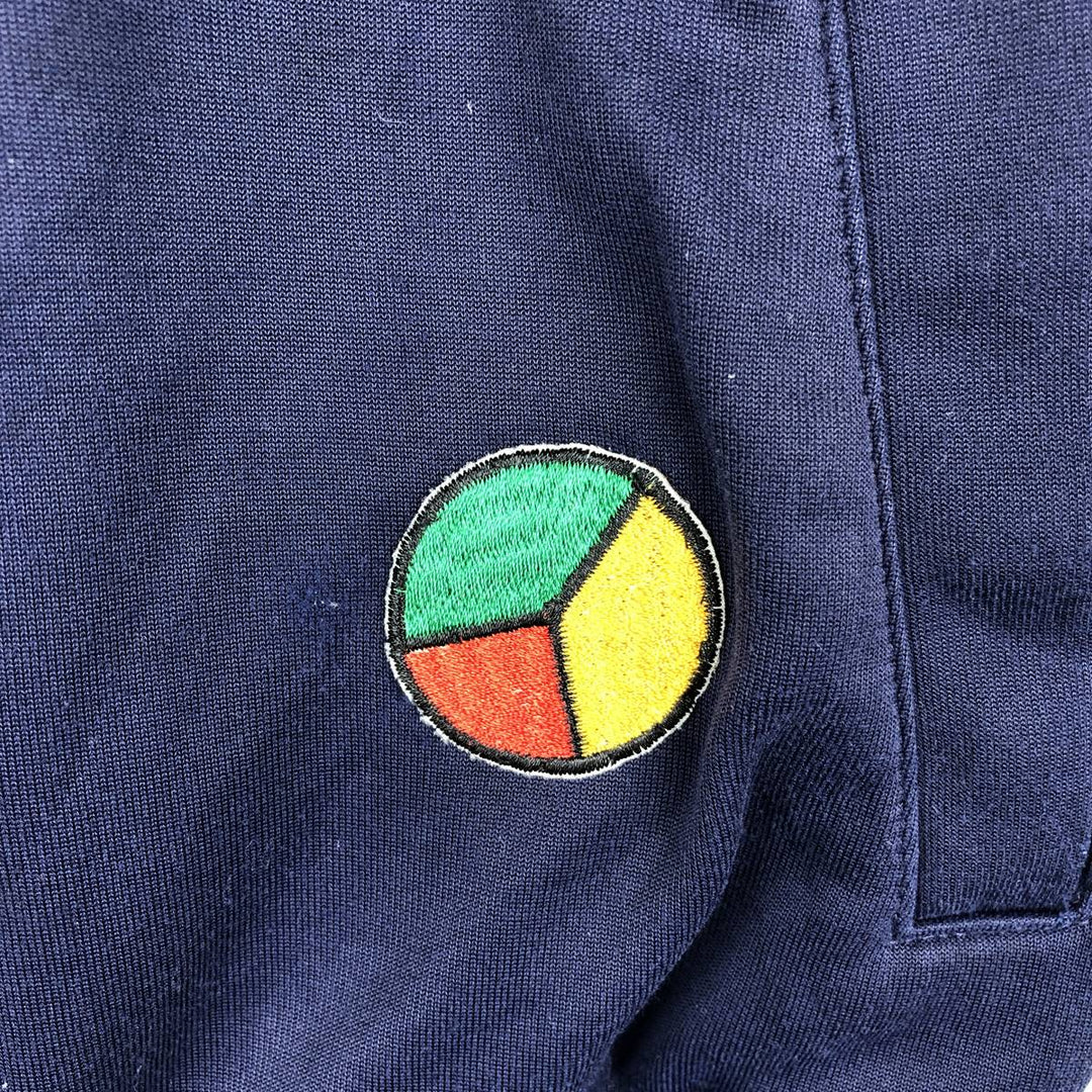 Vintage 1980'S adidas Trefoil logo track jacket, men's size M unclear navy blue type Vintage Second Hand