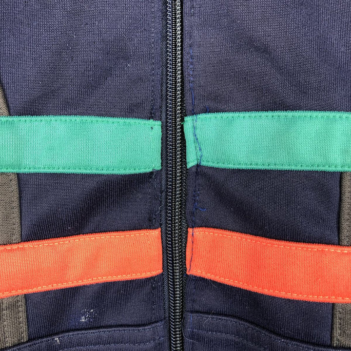 Vintage 1980'S adidas Trefoil logo track jacket, men's size M unclear navy blue type Vintage Second Hand