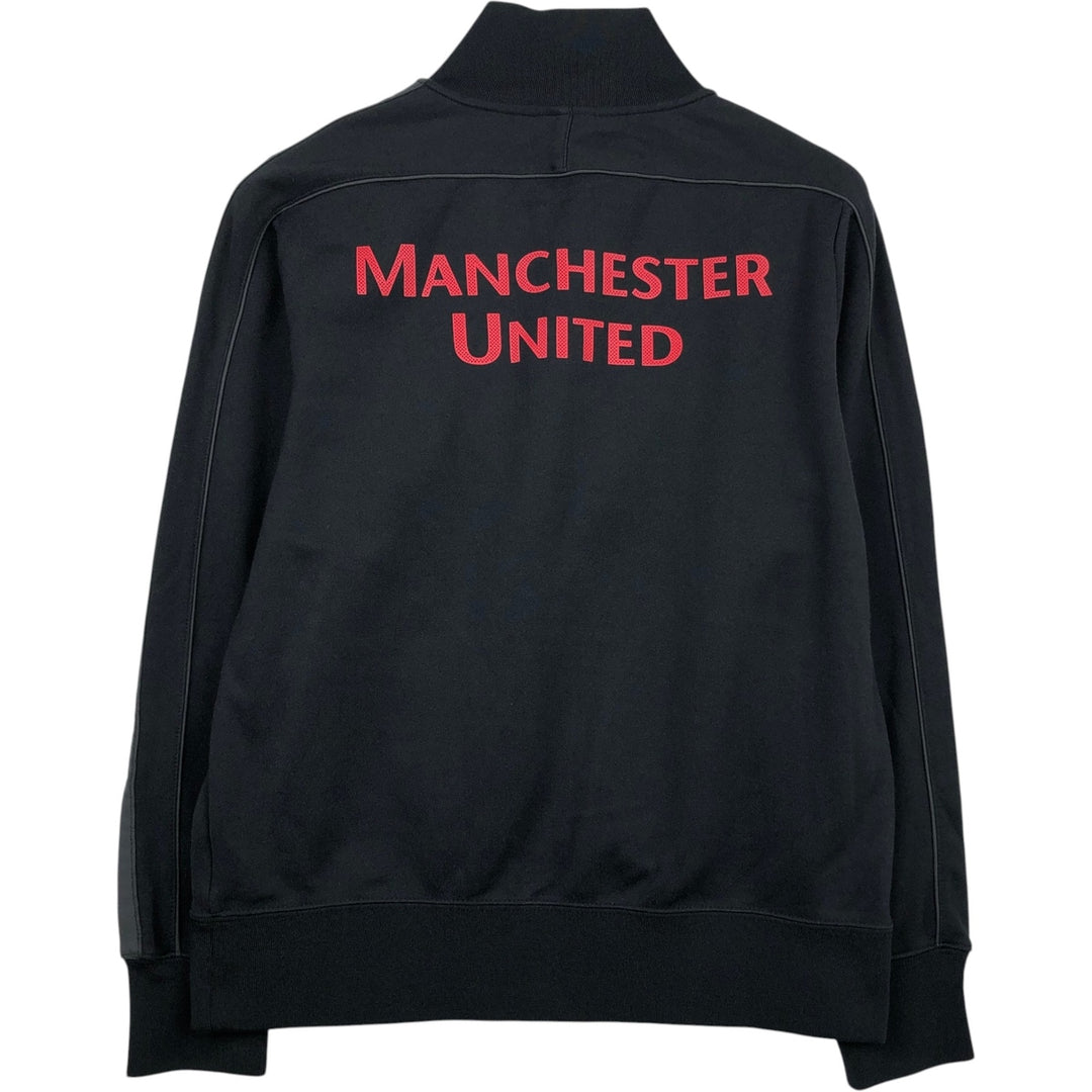 Nike Premier League Manchester United FC Track Jacket (Men's Size M) polyester black type Vintage Second Hand