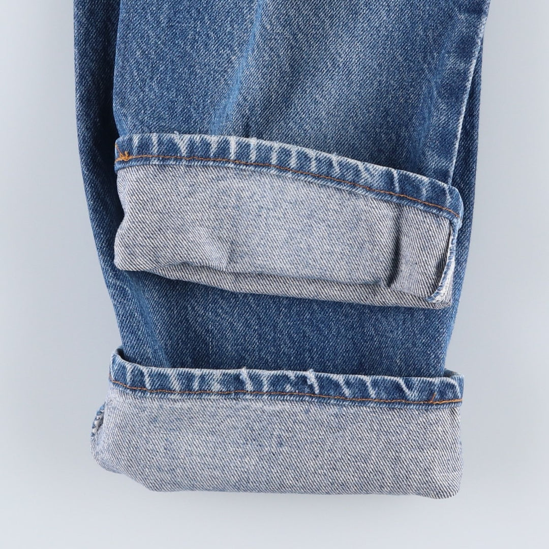 1980'S Levi's 40509-0215 Tapered Denim Pants, Made in USA, Men's W32 (approx.), Vintage Orange Tab cotton blue type Vintage Second Hand