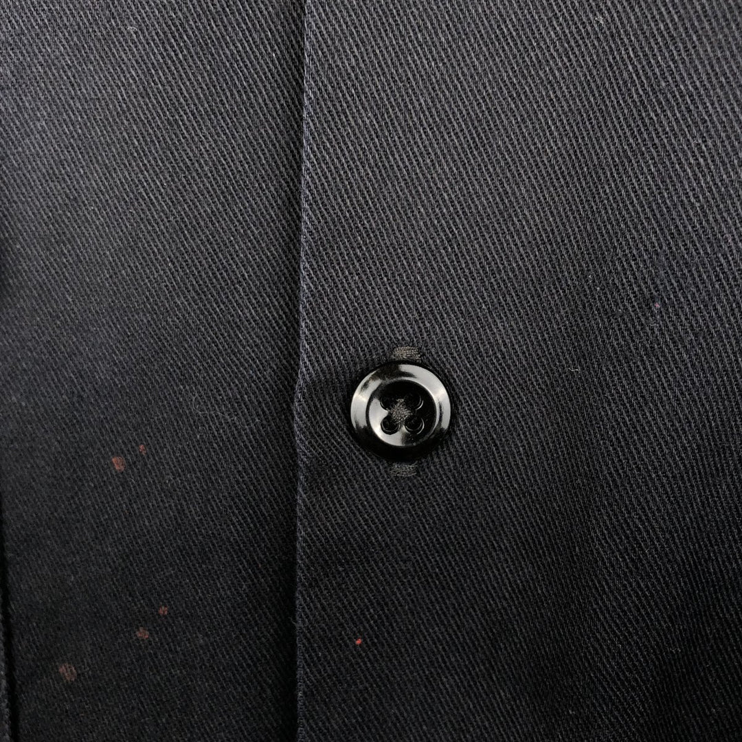 Dickies Short Sleeve Work Shirt Box Shirt Men's M Size polyester black type Vintage Second Hand