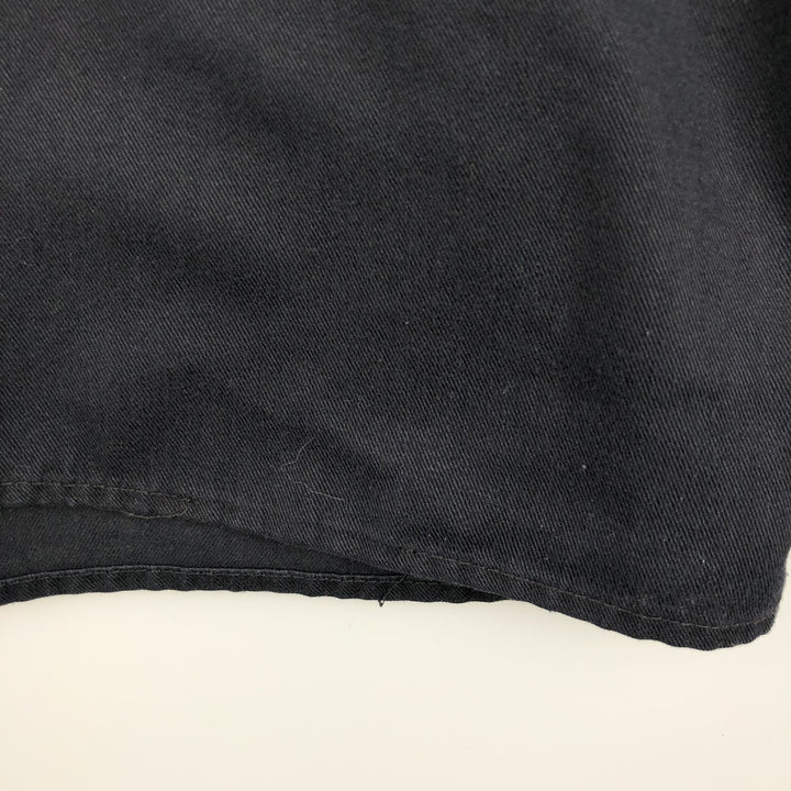 Dickies Short Sleeve Work Shirt Box Shirt Men's M Size polyester black type Vintage Second Hand