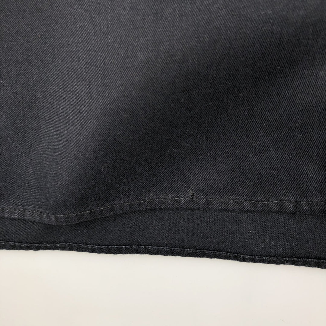 Dickies Short Sleeve Work Shirt Box Shirt Men's M Size polyester black type Vintage Second Hand