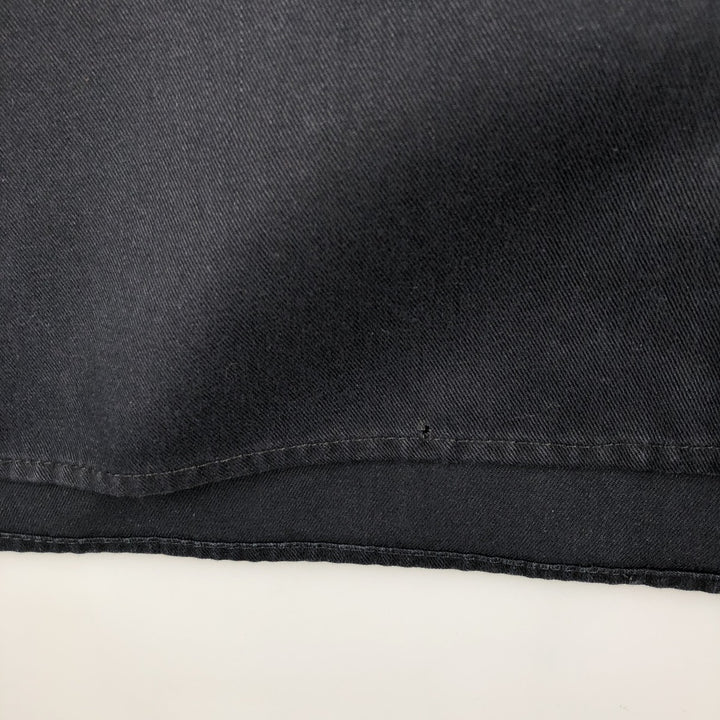 Dickies Short Sleeve Work Shirt Box Shirt Men's M Size polyester black type Vintage Second Hand