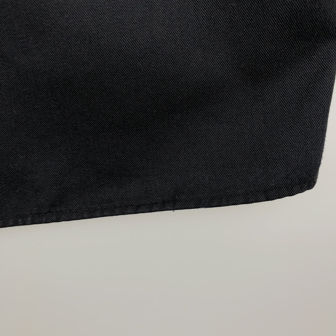 Dickies Short Sleeve Work Shirt Box Shirt Men's M Size polyester black type Vintage Second Hand