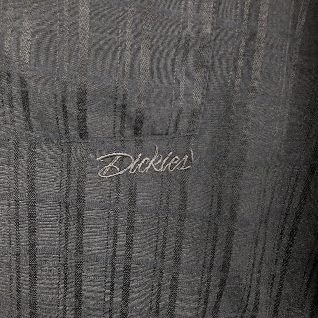 Dickies Short Sleeve Work Shirt Box Shirt Men's L Size cotton black type Vintage Second Hand
