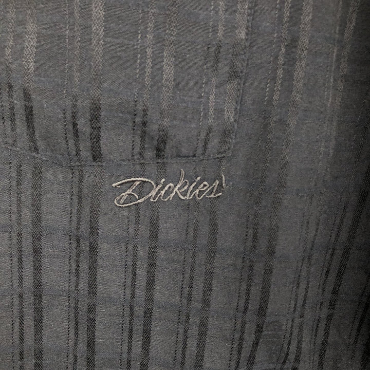 Dickies Short Sleeve Work Shirt Box Shirt Men's L Size cotton black type Vintage Second Hand