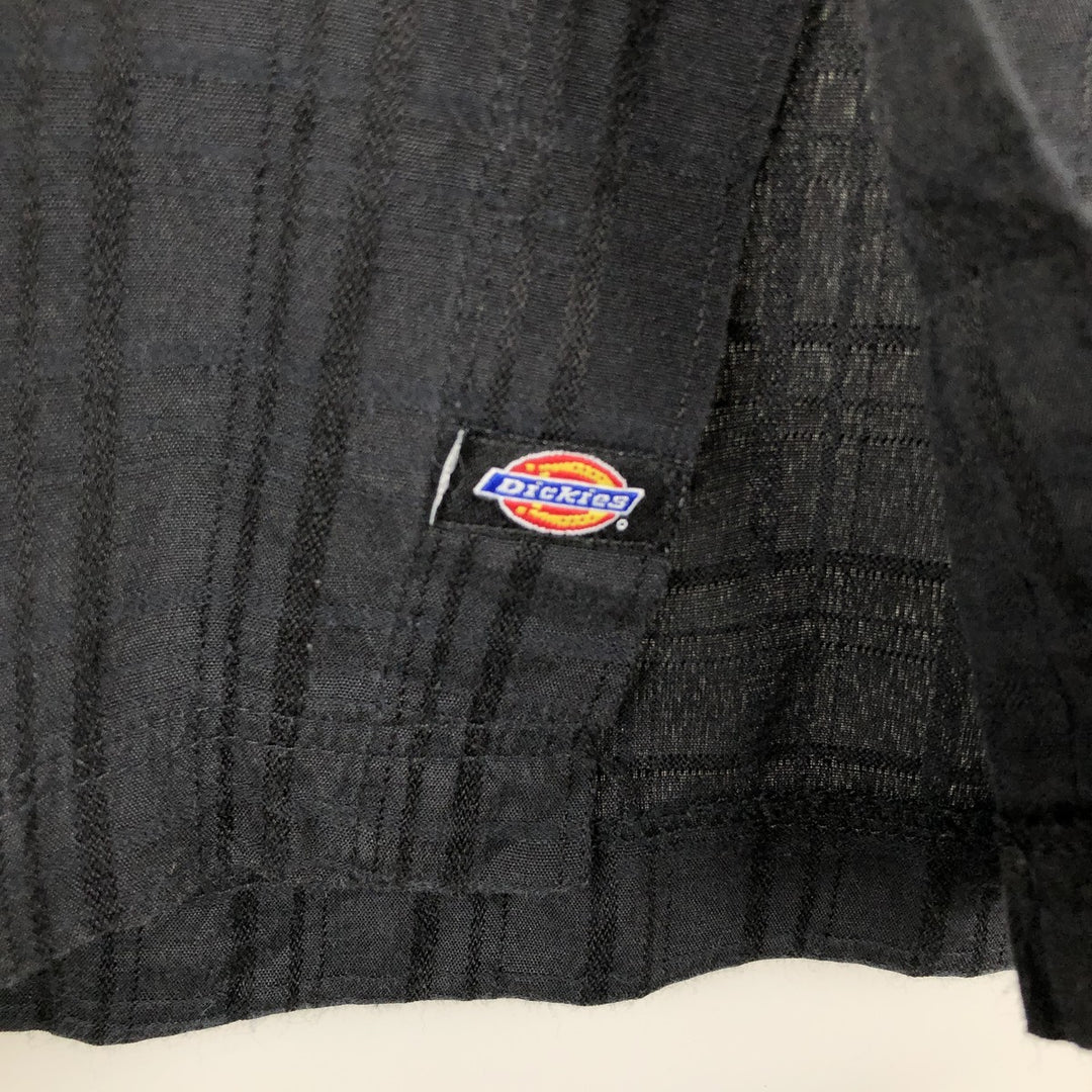 Dickies Short Sleeve Work Shirt Box Shirt Men's L Size cotton black type Vintage Second Hand