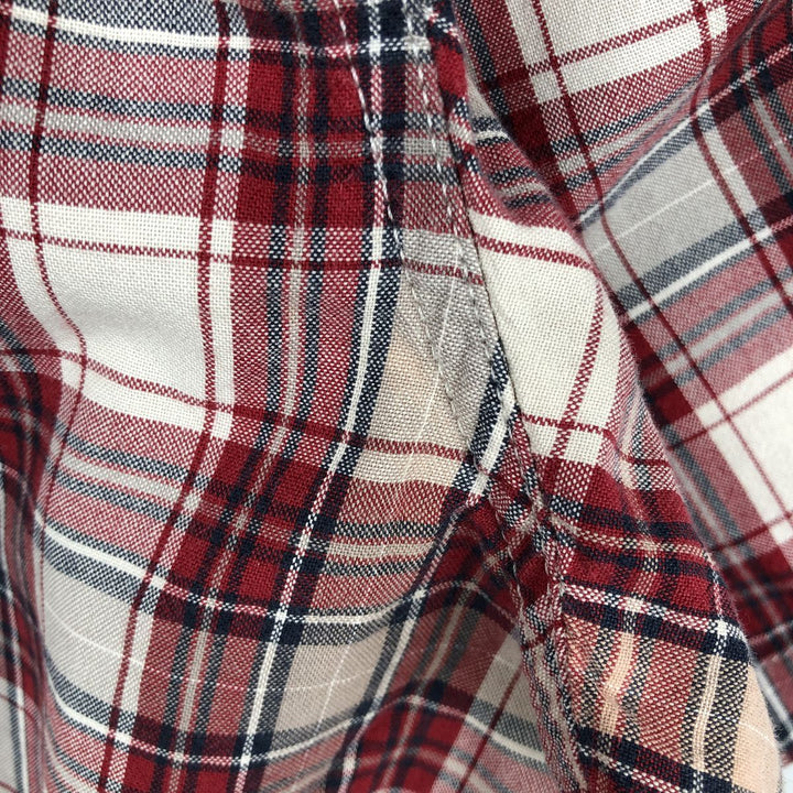 Carhartt Relaxed Fit Short-Sleeve Button-Down Check Shirt, Men's Size XXL (approx.) cotton red type Vintage Second Hand