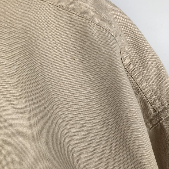 Carhartt short sleeve work shirt, men's XL size cotton Beige type Vintage Second Hand