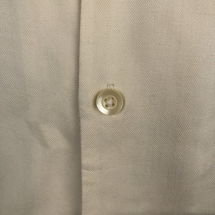 PRONTO UOMO Two-tone Short-Sleeve Open-Collar Silk Shirt, Boxy Fit, Men's Size L (approx.) silk Blue type light blue Vintage Second Hand