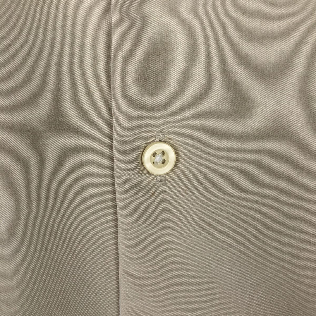 ALFANI Two-Tone Short-Sleeve Open-Collar Rayon Shirt, Boxy Fit, Men's Size M (approx.) Modal unbleached Vintage Second Hand