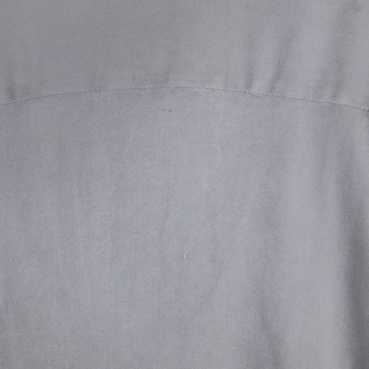 Toscano Two-Tone Short-Sleeve Open-Collar Silk Shirt, Boxy Fit, Men's Size XL (approx.) silk gray type Vintage Second Hand