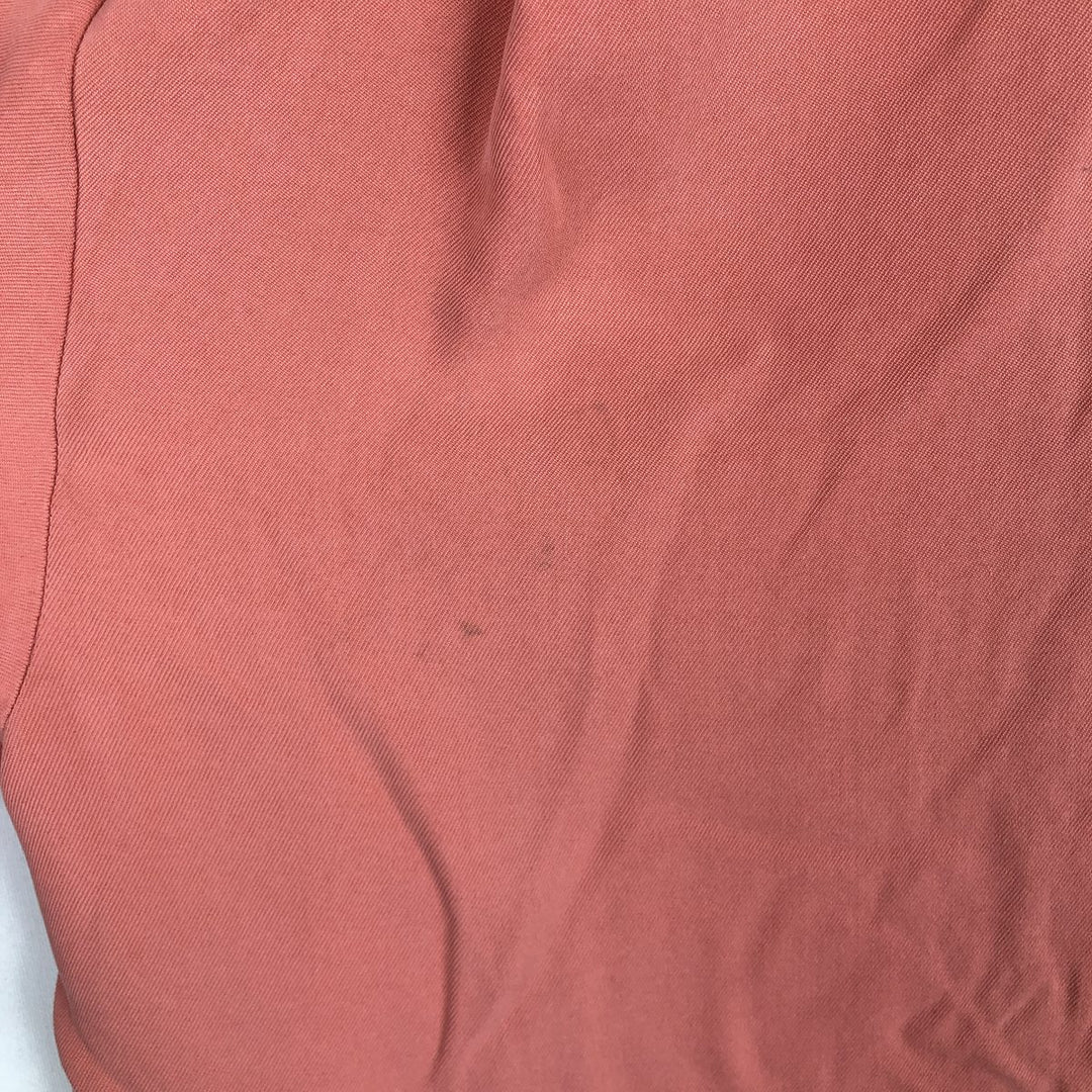 Two-tone short-sleeved open-collar box shirt, men's size L. unclear pink type Vintage Second Hand