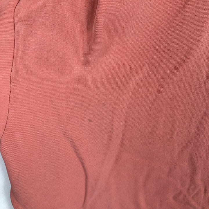 Two-tone short-sleeved open-collar box shirt, men's size L. unclear pink type Vintage Second Hand