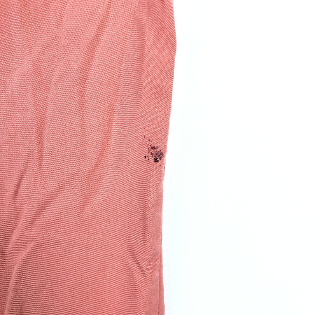 Two-tone short-sleeved open-collar box shirt, men's size L. unclear pink type Vintage Second Hand