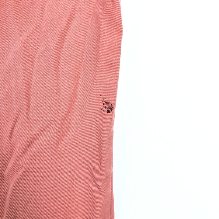 Two-tone short-sleeved open-collar box shirt, men's size L. unclear pink type Vintage Second Hand