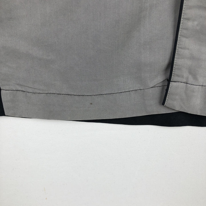 Alfani Two-Tone Short-Sleeve Open-Collar Shirt, Boxy Shirt, Men's Size S (approx.) Modal black type Vintage Second Hand