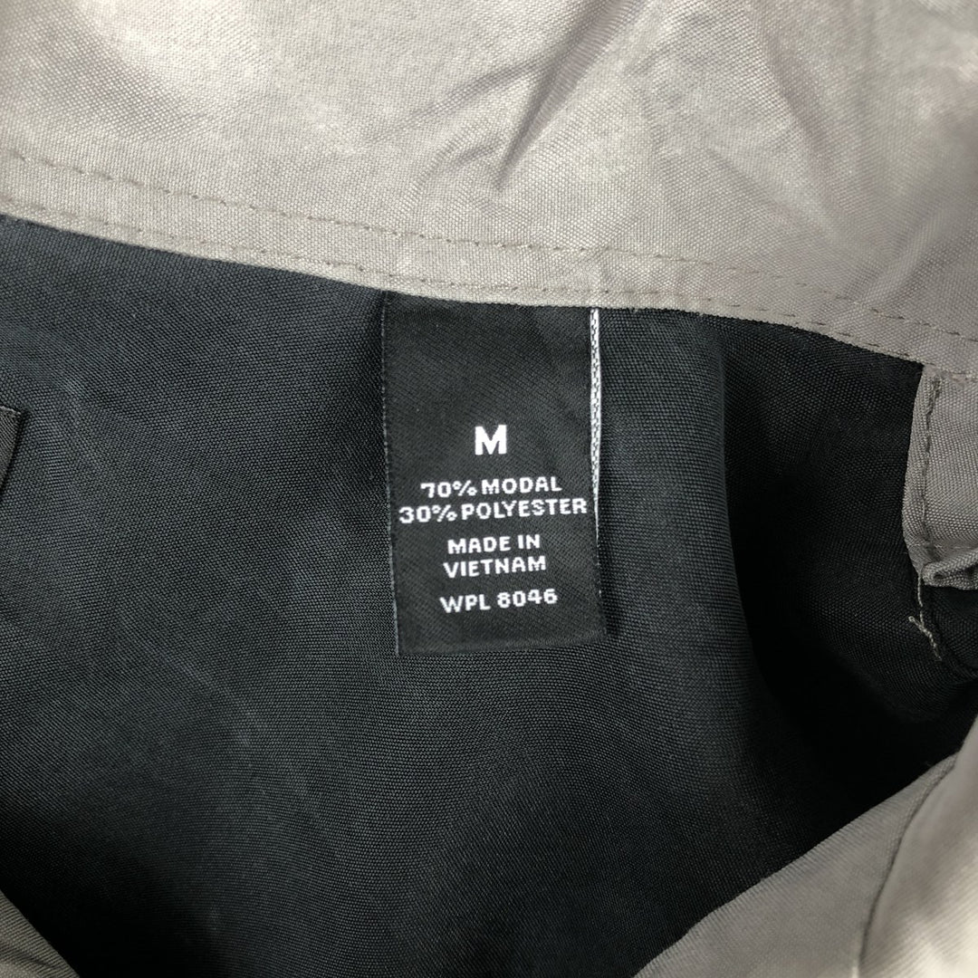 VIA EUROPA Two-tone Short-Sleeve Open-Collar Shirt, Boxy Shirt, Men's Size M (approx.) Modal black type Vintage Second Hand