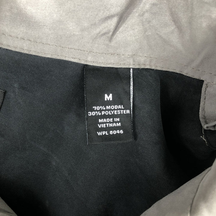 VIA EUROPA Two-tone Short-Sleeve Open-Collar Shirt, Boxy Shirt, Men's Size M (approx.) Modal black type Vintage Second Hand
