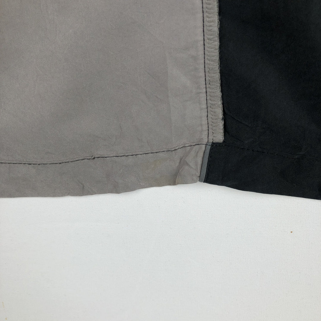 VIA EUROPA Two-tone Short-Sleeve Open-Collar Shirt, Boxy Shirt, Men's Size M (approx.) Modal black type Vintage Second Hand