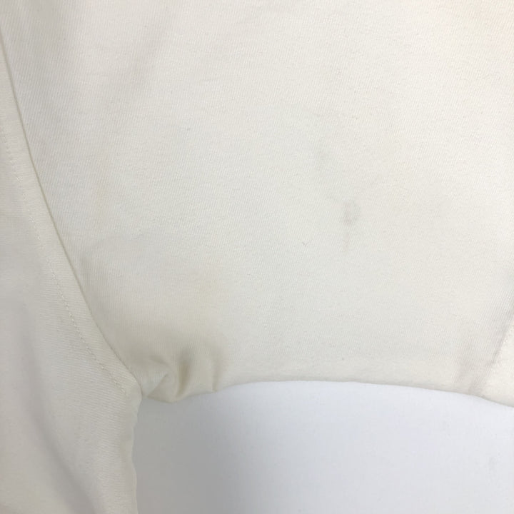George Short-Sleeve Open-Collar Two-Tone Rayon x Polyester Box Shirt (Men's Size L) Rayon white type Vintage Second Hand