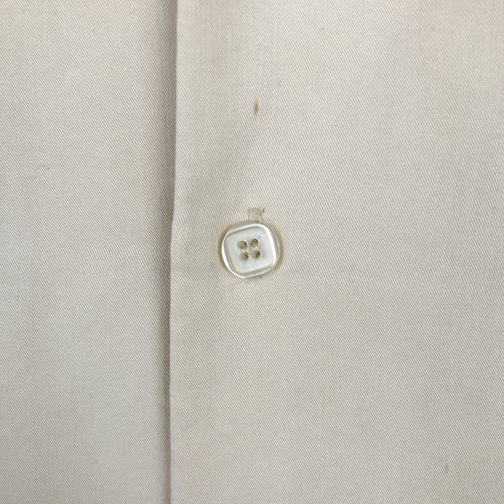 MARGAUX Two-Tone Short-Sleeve Open-Collar Silk Shirt, Boxy Fit, Men's Size XL (approx.) silk ivory Vintage Second Hand