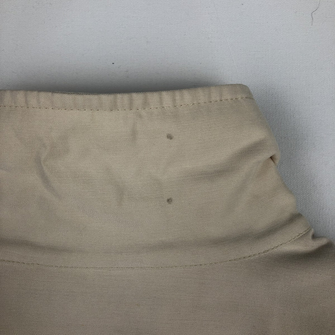 MARGAUX Two-Tone Short-Sleeve Open-Collar Silk Shirt, Boxy Fit, Men's Size XL (approx.) silk ivory Vintage Second Hand