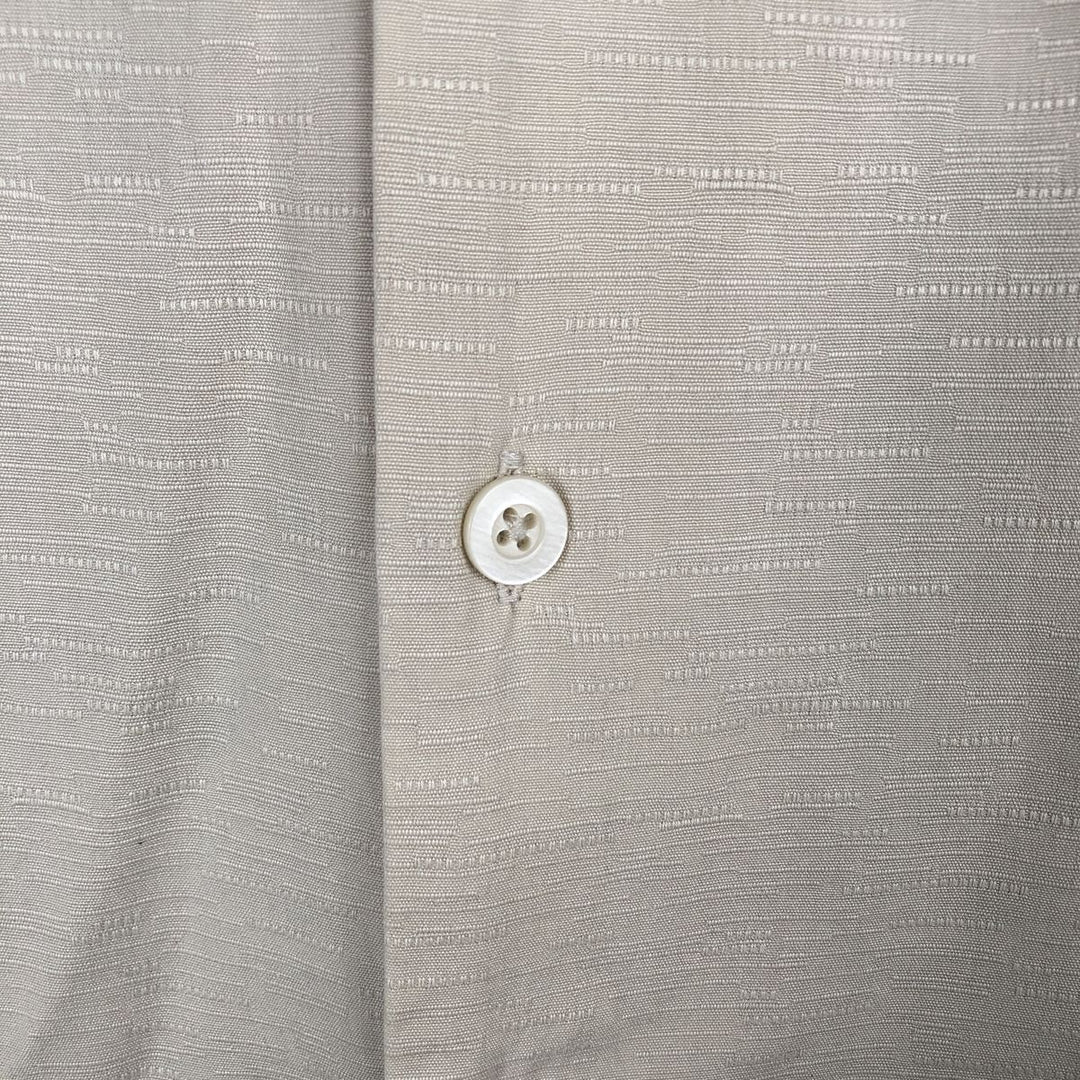 JOSEPH AND FEISS Two-tone Short-Sleeve Open-Collar Silk Shirt, Boxy Fit, Men's Size L silk black type Vintage Second Hand
