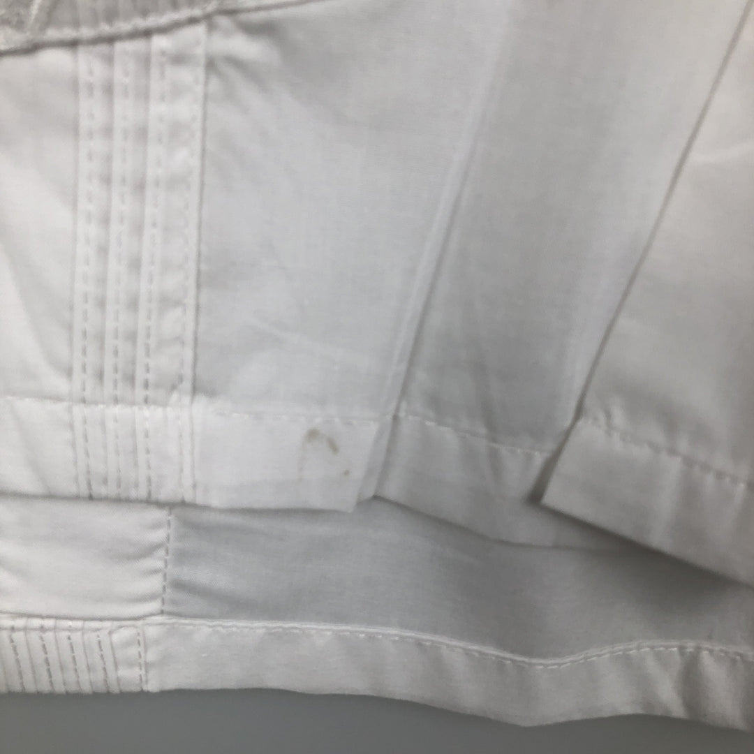 PLATOON Short-Sleeve Open-Collar Mexican Shirt, Cuban Shirt, Boxy Shirt, Men's Size M polyester white type Vintage Second Hand