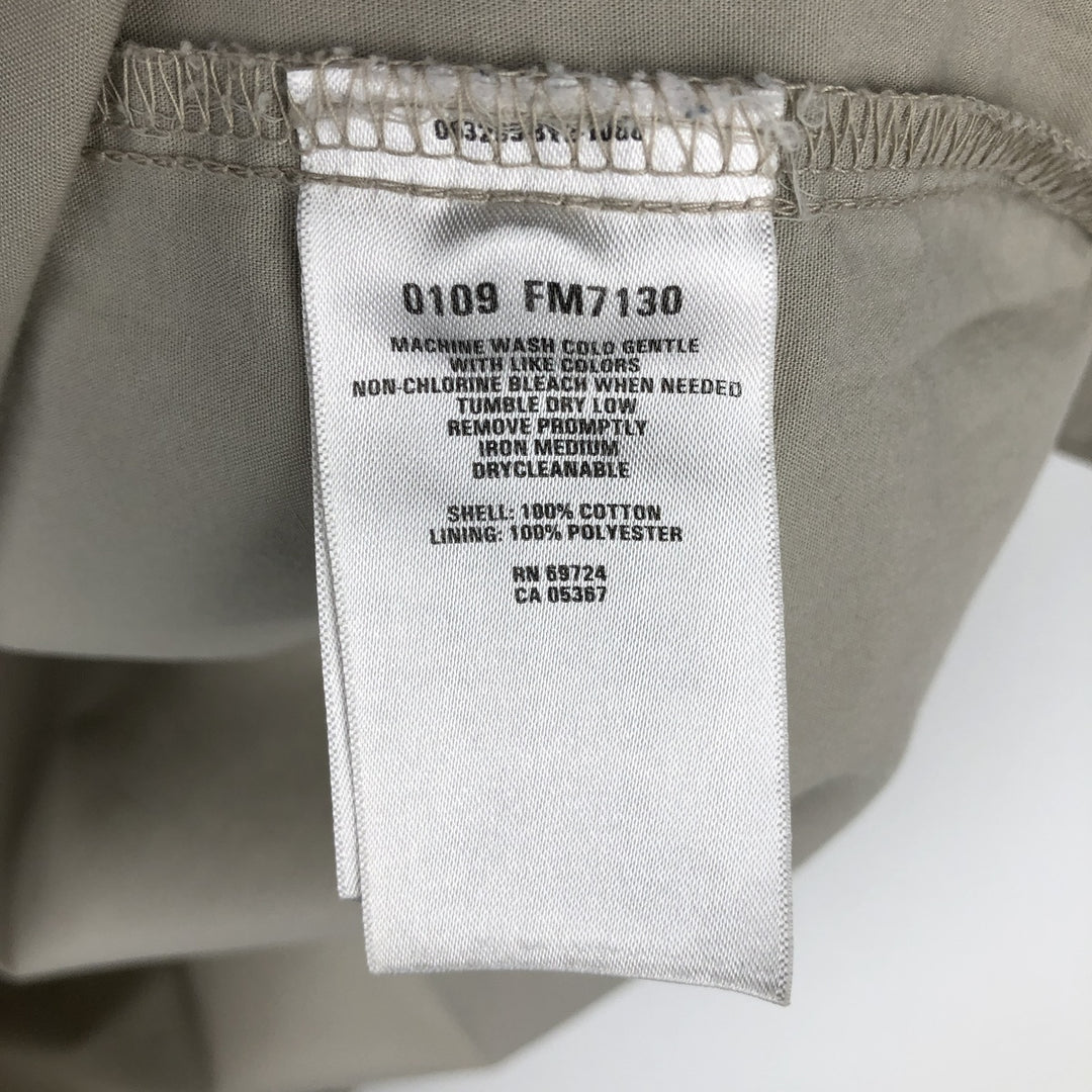 2000'S Columbia PFG Hidden Button-Down Short-Sleeve Fishing Shirt, Men's Size L (approx.) cotton Beige type Vintage Second Hand