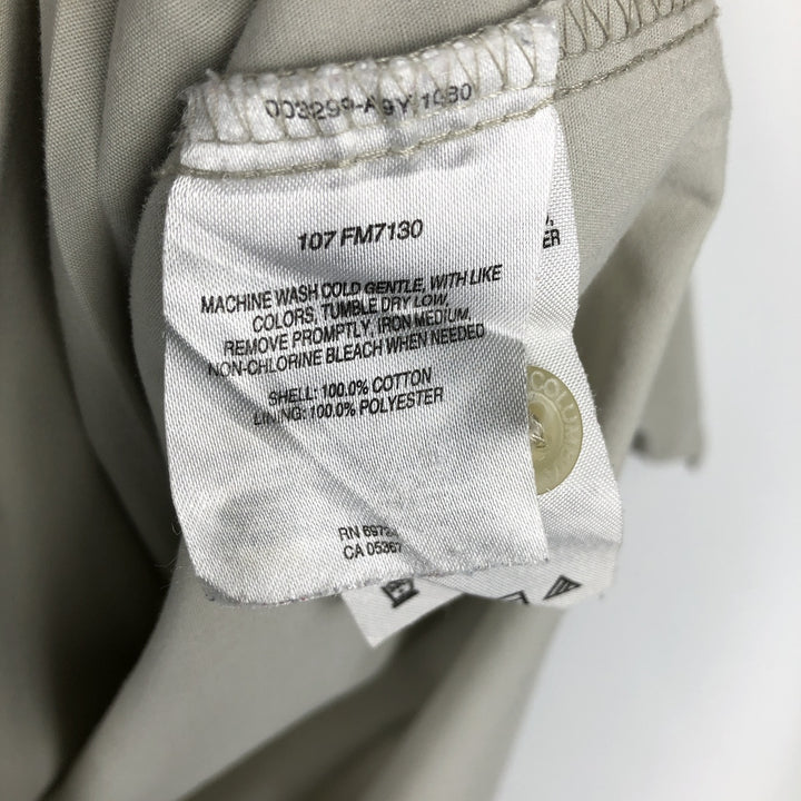 2000'S Columbia short-sleeved fishing shirt with hidden button-down collar, men's size XL equivalent. cotton Beige type Vintage Second Hand