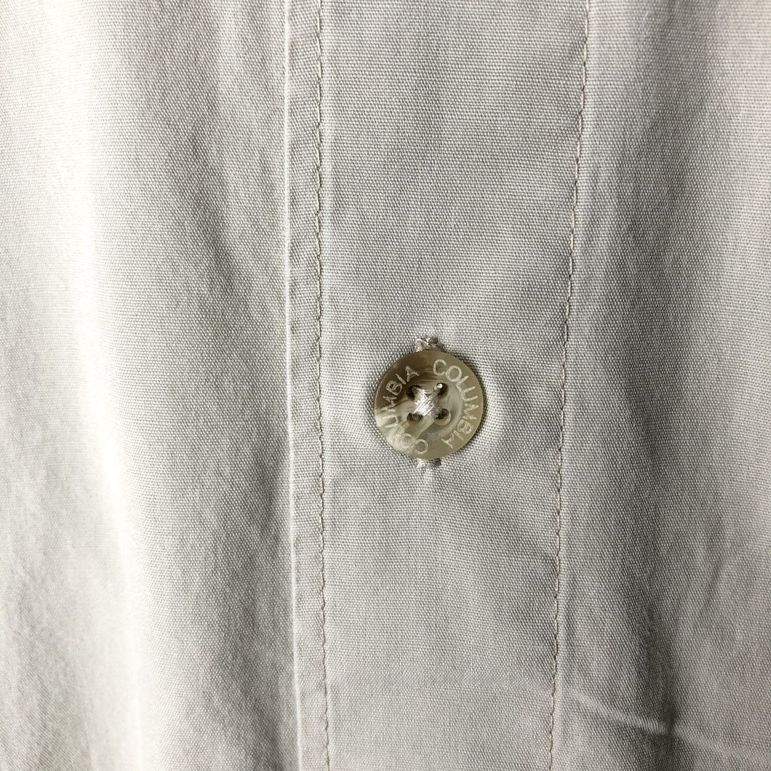 00'S Columbia PFG Hidden Button Down Short Sleeve Fishing Shirt Men's XL cotton Beige type Vintage Second Hand