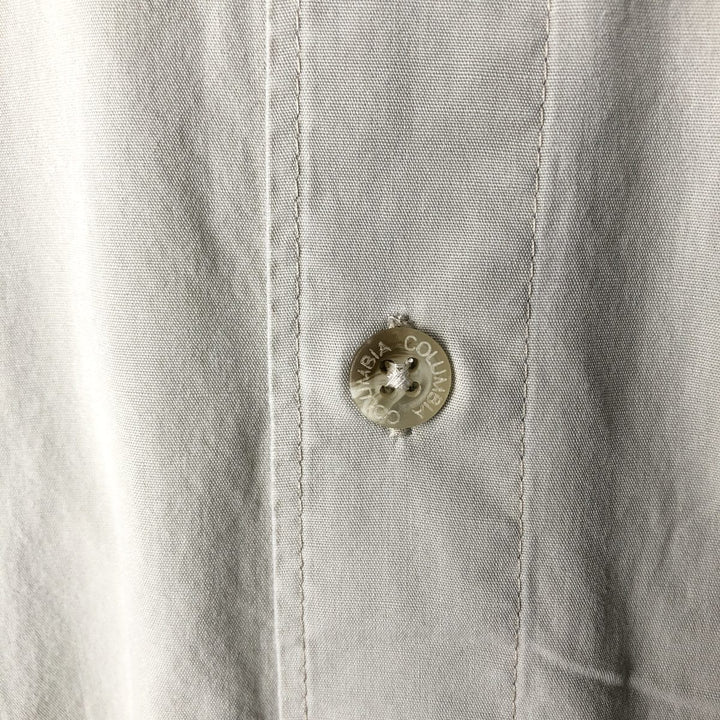 00'S Columbia PFG Hidden Button Down Short Sleeve Fishing Shirt Men's XL cotton Beige type Vintage Second Hand
