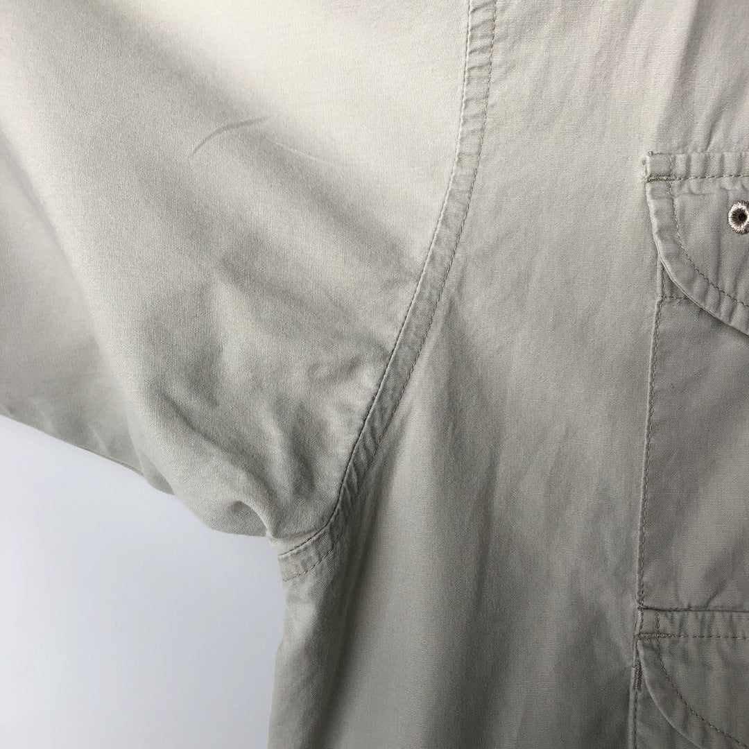 00'S Columbia PFG Hidden Button Down Short Sleeve Fishing Shirt Men's XL cotton Beige type Vintage Second Hand