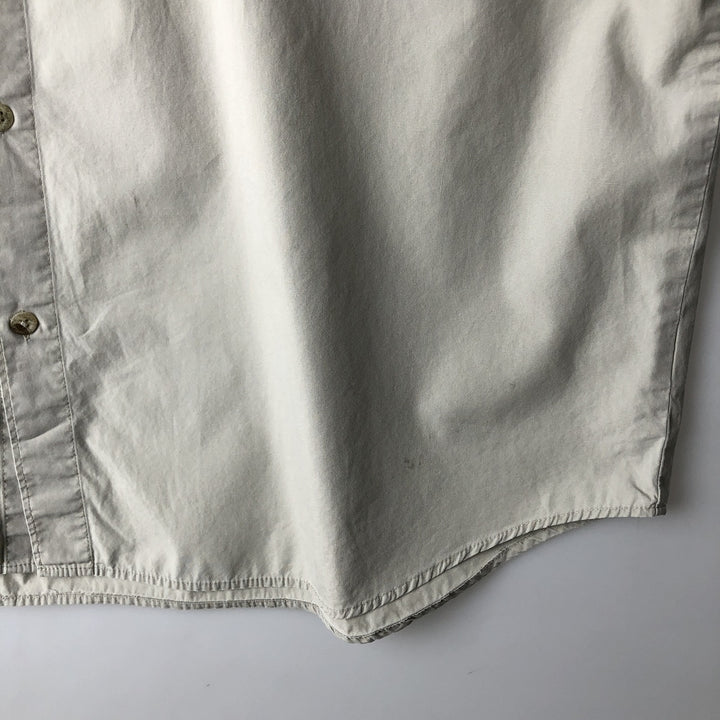 00'S Columbia PFG Hidden Button Down Short Sleeve Fishing Shirt Men's XL cotton Beige type Vintage Second Hand