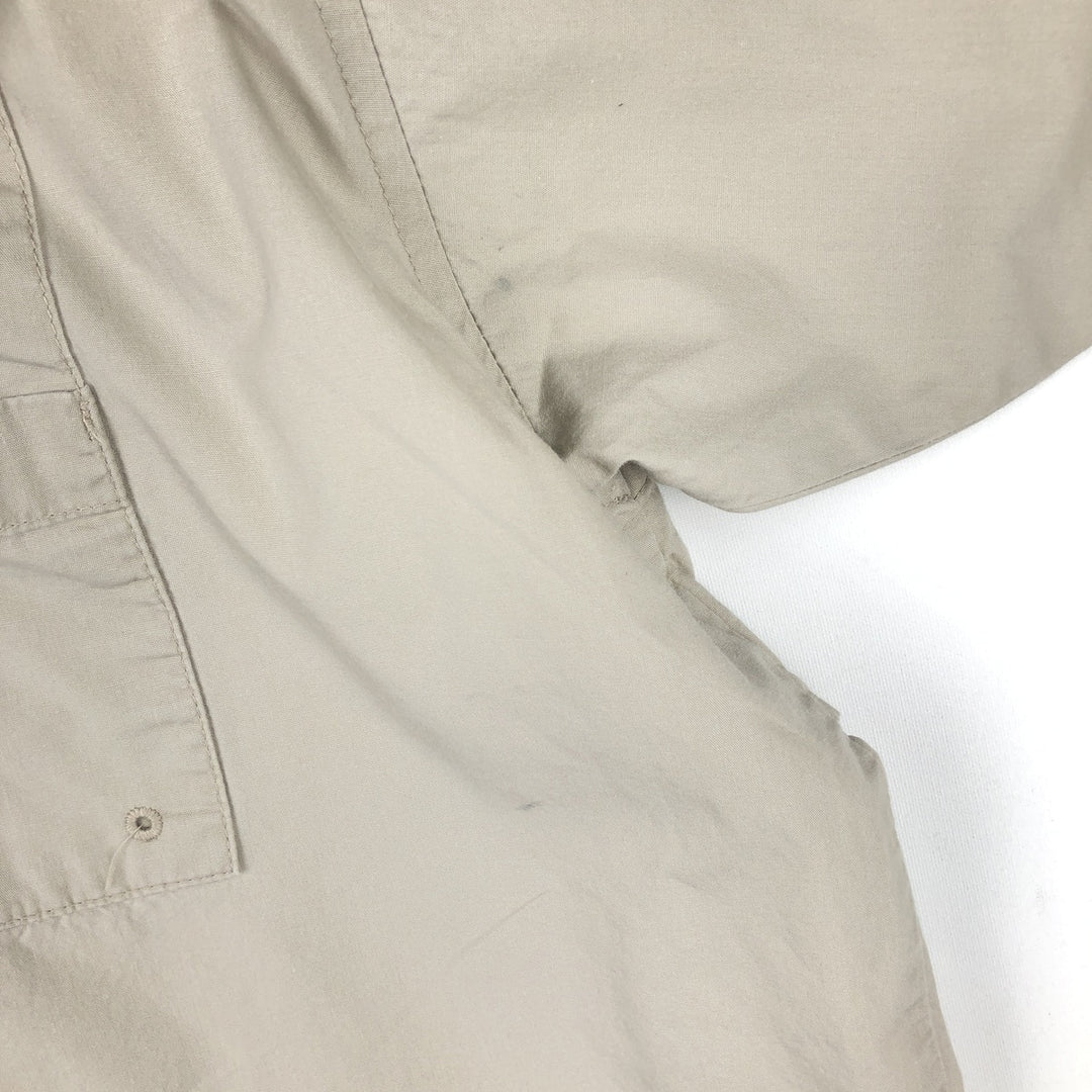 Columbia PFG Hidden Button Down Short Sleeve Fishing Shirt, Men's XL cotton Beige type Vintage Second Hand