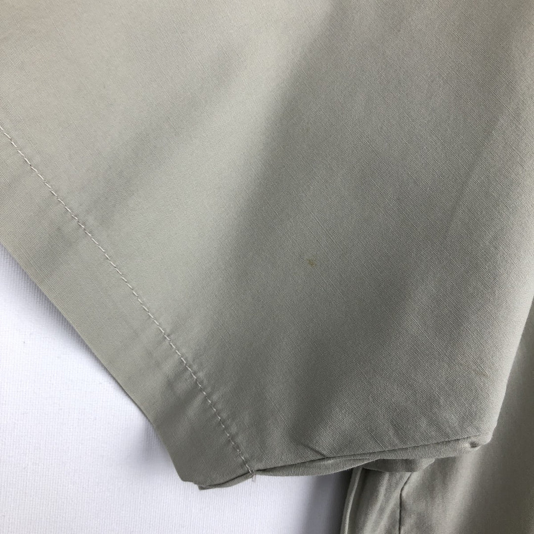 2000'S Columbia PFG Short-Sleeve Fishing Shirt, Men's Size L (approx.) cotton Beige type Vintage Second Hand