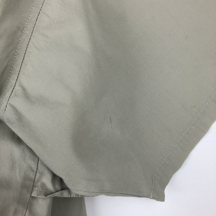 2000'S Columbia PFG Short-Sleeve Fishing Shirt, Men's Size L (approx.) cotton Beige type Vintage Second Hand