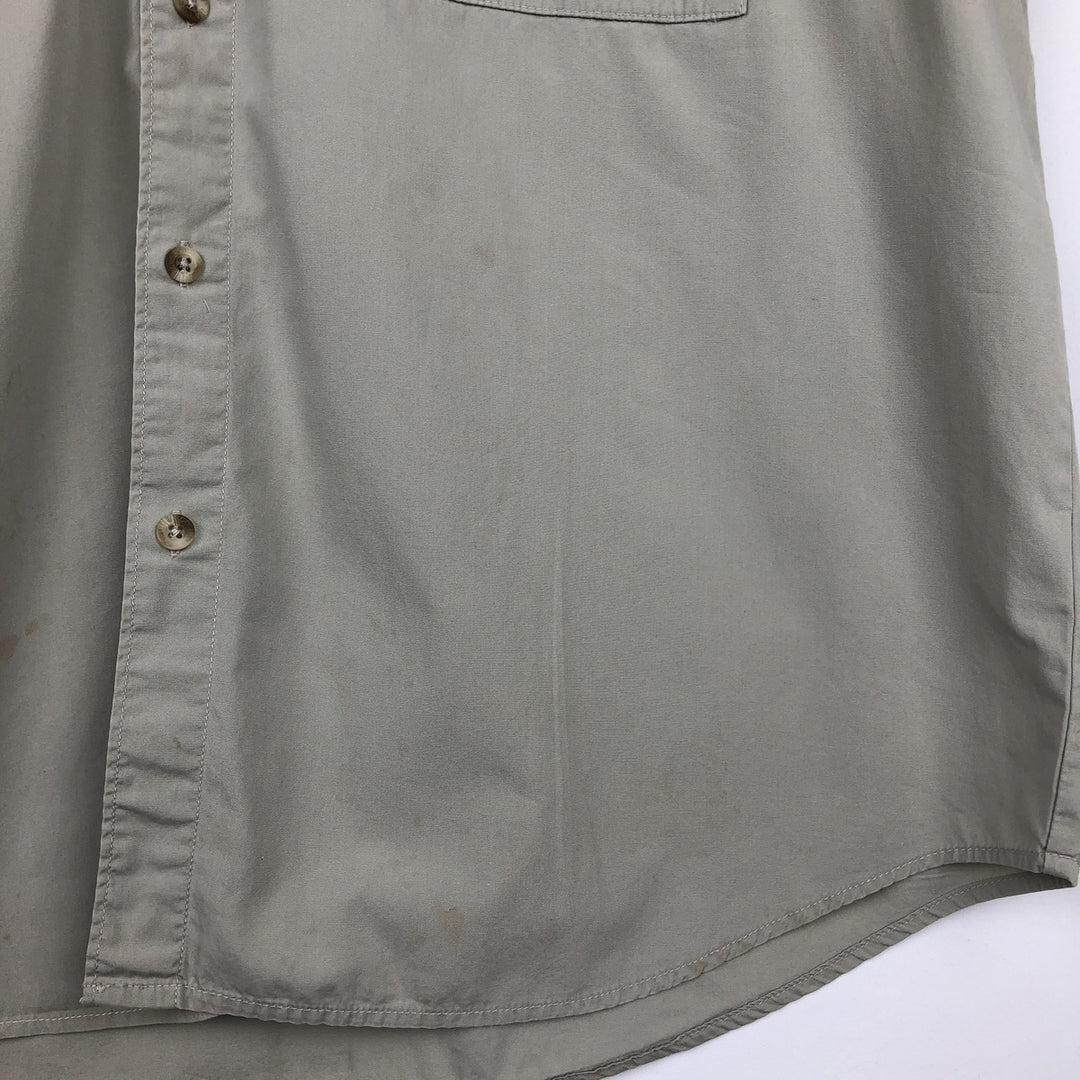 2000'S Columbia PFG Short-Sleeve Fishing Shirt, Men's Size L (approx.) cotton Beige type Vintage Second Hand