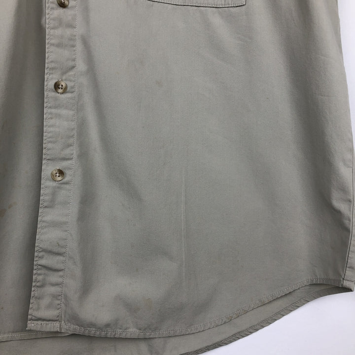2000'S Columbia PFG Short-Sleeve Fishing Shirt, Men's Size L (approx.) cotton Beige type Vintage Second Hand