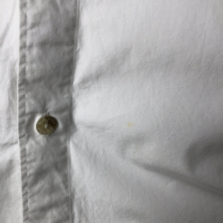 2000'S Columbia short-sleeved fishing shirt with hidden button-down collar, men's size XL equivalent. cotton white type Vintage Second Hand