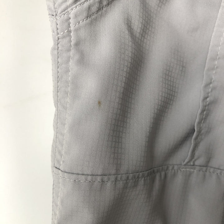 Columbia PFG OMNI-SHADE Omni-Shade Short-Sleeve Fishing Shirt with Hidden Button-Down, Men's Size M (approx.) polyester gray type Vintage Second Hand
